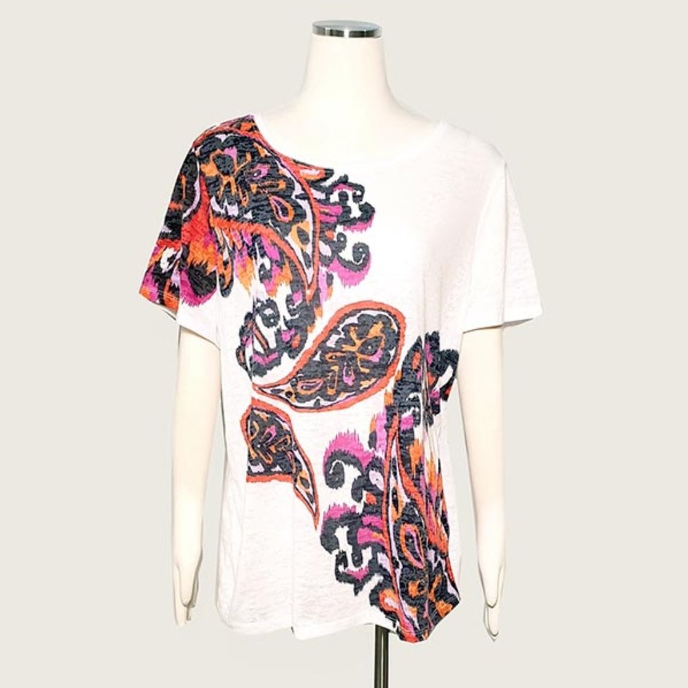 INC International Concepts Graphic Tee with Tacking NWT